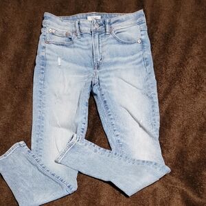 American Eagle Outfitters AE77 Blue Jeggings Light Wash